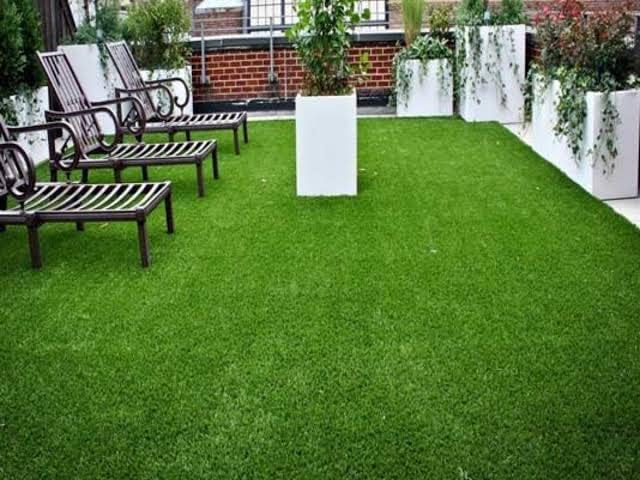 Image of 45 MM Multipurpose Anti Skid Artificial Green Grass Mat /Floor Mat /Carpet /Rug /Garden Carpets for Indoor /Outdoor /Balcony /Roof /Terrace