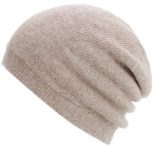 Easter Barthe Khaki Cashmere Beanie For Women Winter Beanie Khaki Cashmere Hat For Men Beanie Skull Cap Khaki Knit Beanie For Winter Knitting Hat (Khaki) #TOP1
