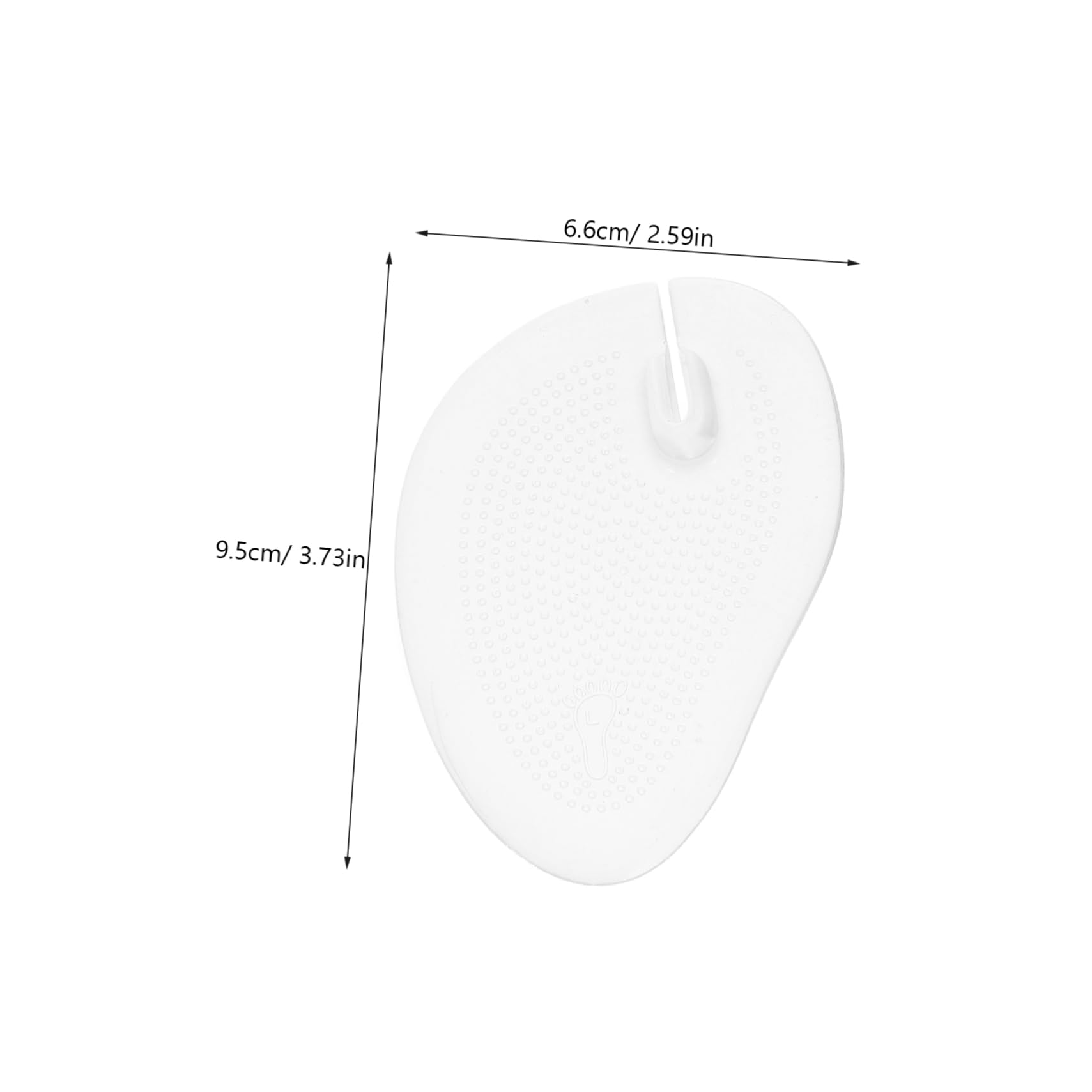 Beavorty 3 Pares Plantilla Antideslizante Transparente Para Parte Delantera Del Tipo Chancla Almohadilla De Gel Para Aliviar De Pies y Tacón Para Uso Diario Calzado