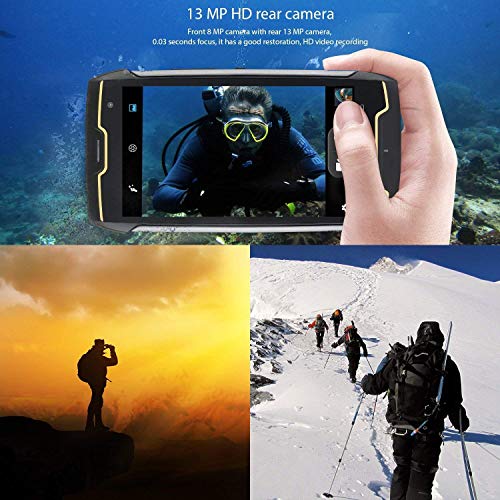 CUBOT King Kong (2018) IP68 Waterproof Rugged Smartphone Unlocked, 4400mAh Big Battery, 3G WCDMA Dual-SIM, Android 7.0, 2GB RAM+16GB,Compass+GPS, Shockproof, Dustproof - Thumbnail 6