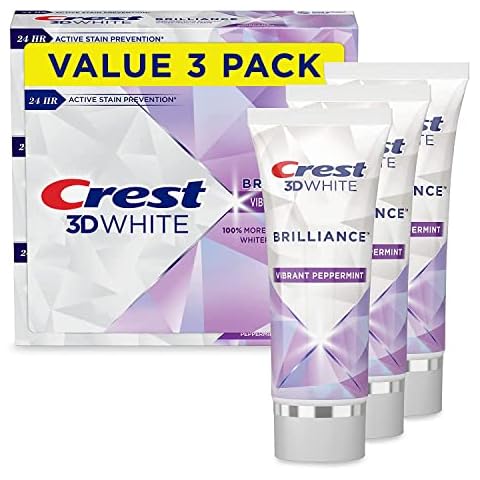 Crest 3D White Brilliance Peppermint Toothpaste Cover