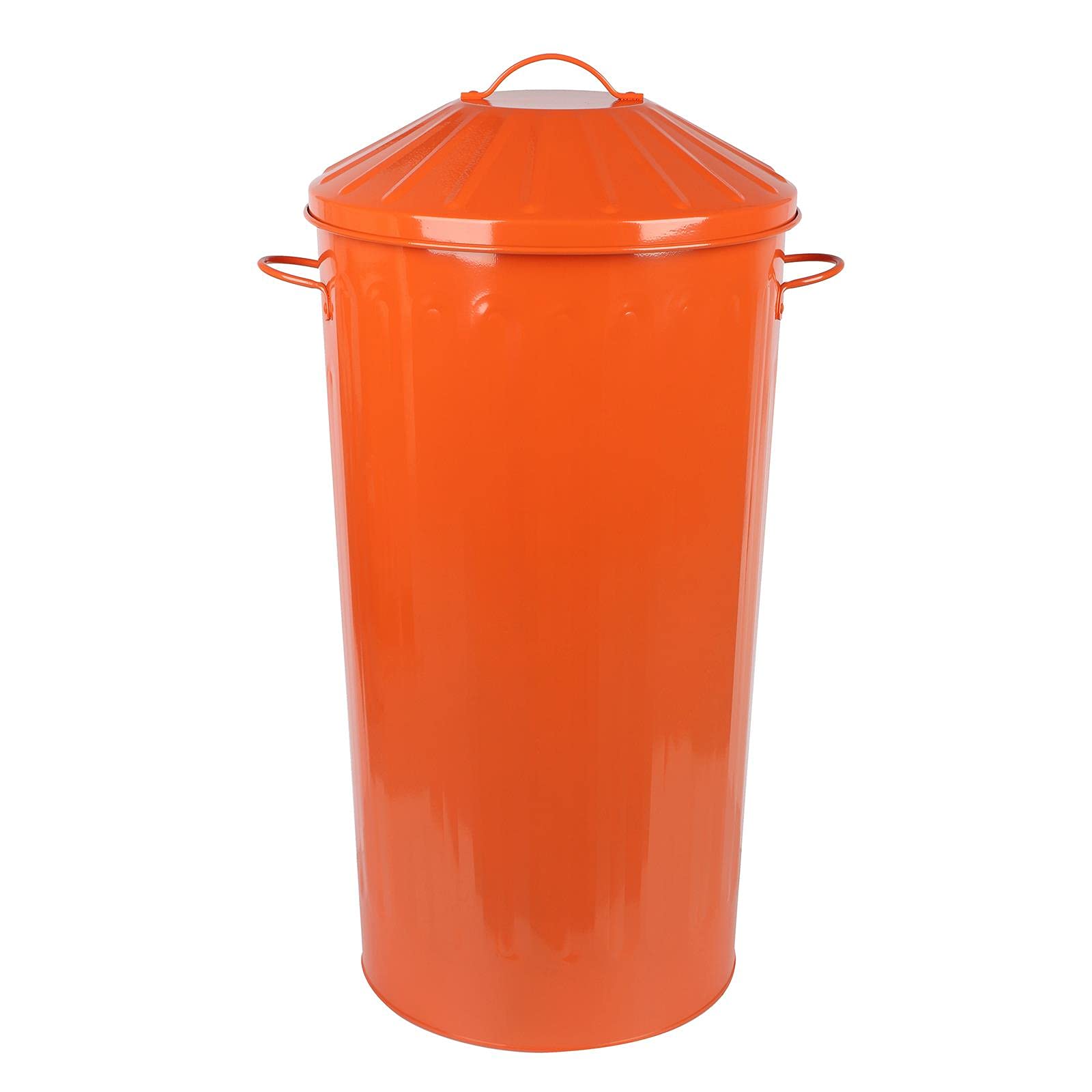 simpa 60L Colourful Vintage Style Metal Tapered Dustbins & Lids - Pink 62cm (H) x 38cm (Dia) — view 63