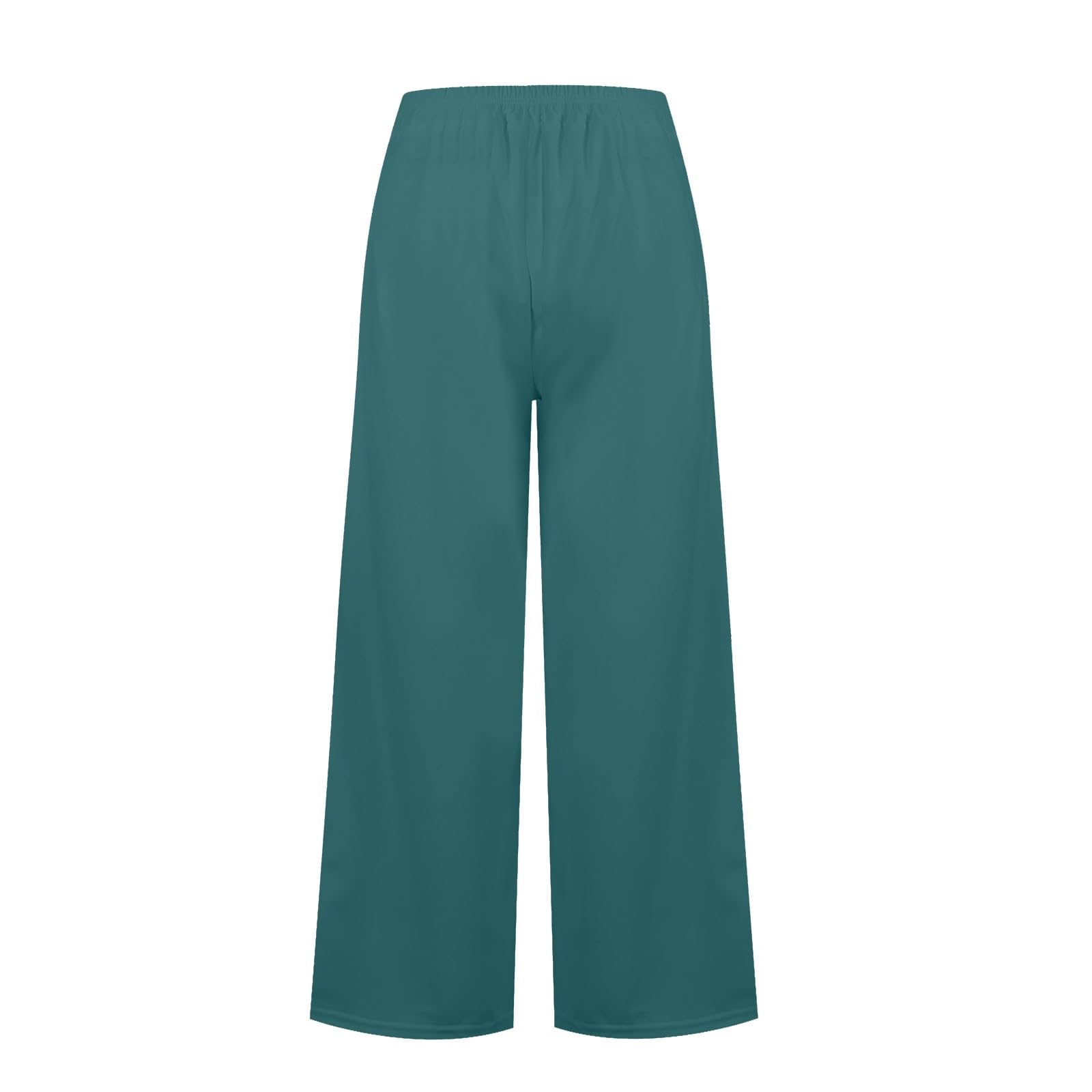 Schlaghose Damen High Waist Elegant Einfarbig Palazzo Hose Weites Bein Zweireiher Hosen Lang Sommer Marlene Pants Lounge Hosenrock Ausgestellte Freizeithose Sommerhose Haremshose Paperbaghose