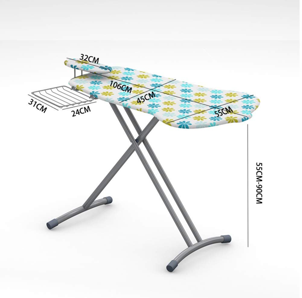 Herramienta de Limpieza Tabla de Planchar Ajustable, Ventilación de Malla de Acero Tabla de Planchar Camisa de Manga Soporte de Hierro Hogar Dormitorio Lavandería Mesa de Planchar
