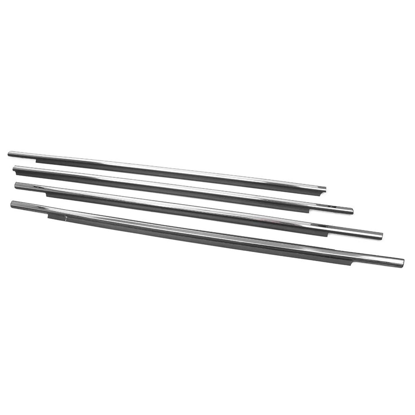 Ujnheq One Color Car Weatherstrip Outside Window Moulding Trims Weather Strip Seal Belt Set Chrome For Mitsubishi For Outlander 13-16 Insulation Seal