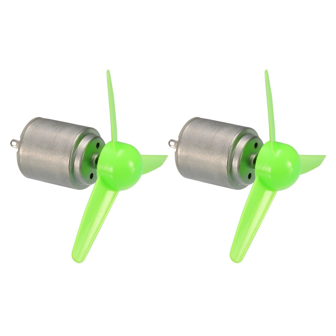 ZHuidjo2Pcs 7,500RPM 3V 0.38A High Torque DC Motor w 3-Vanes 80mm Green Propeller for Model Aircraft (SN: dcc 46e a65 d8f f10)