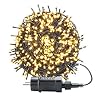 UISEBRT 50 m 500 LED lichtketting buiten binnendecoratie voor Kerstmis, Pasen, Halloween, bruiloft, feest, met 8 lichtmodi, waterdicht IP44 (50m 500LED, warm wit)
