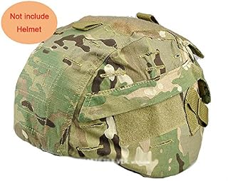 H World EU Tactical Airsoft Military MICH 2000 Ver2 Helmet Cover with Back Pouch Multicam