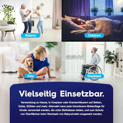 30 x PULP Krankenunterlagen 60x90cm | Hoch Saugfähig, Einweg Inkontinenz Bettunterlage | Wickelunterlage Für Babys | Inkontinenzauflagen Und Bettunterlage Wasserdicht Für Erwachsene, Baby's Haustiere