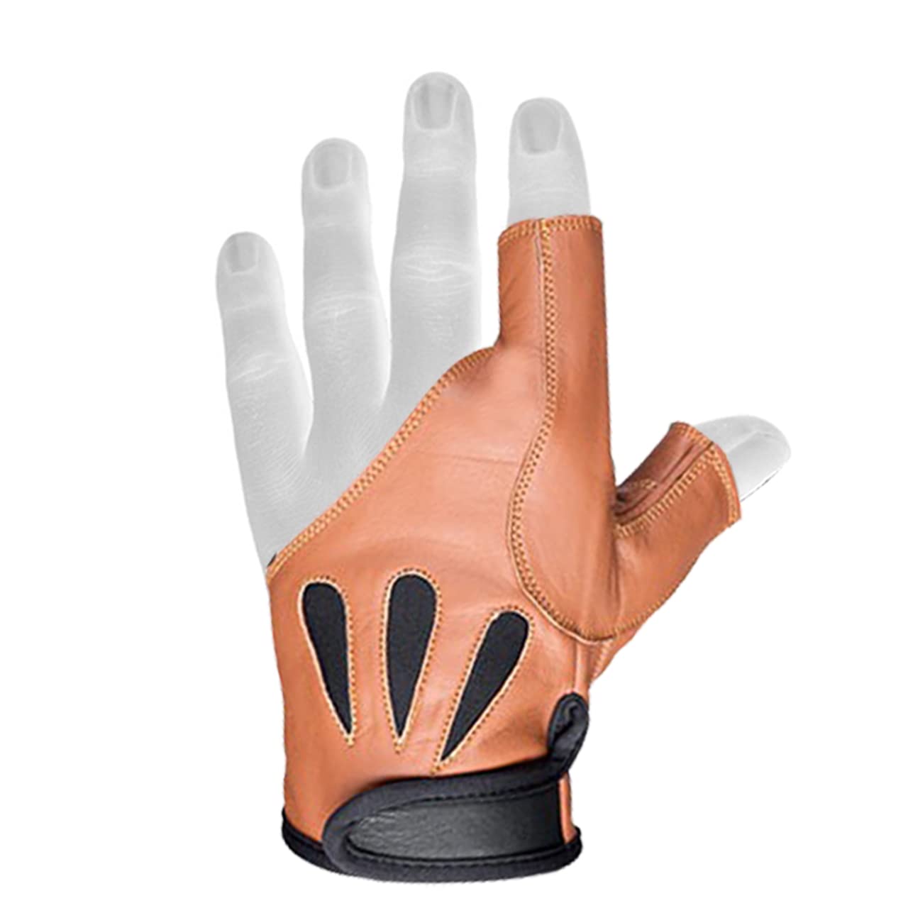 Daskz American Bow Glove One Finger Shooting Left hand Gloves- Professional Leather Archery hunting Gloves for Adults (Brown, S) — image 1