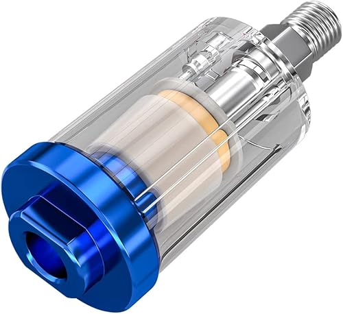 Miniatura 4 de Filtro separador de aceite de agua, filtros rociadores Paniting 1/4" NPT Air Line Compresor Fitting (paquete de 2)