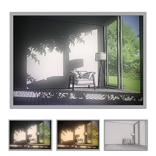 Light Paintings Decoration, Light Up Painting, USB Powered, Unique Painting 3 Lighting Modes Adjustable LED Night Lights Art Wall Decor for Home and Office Desktop Housewarming Birthday Party Gift