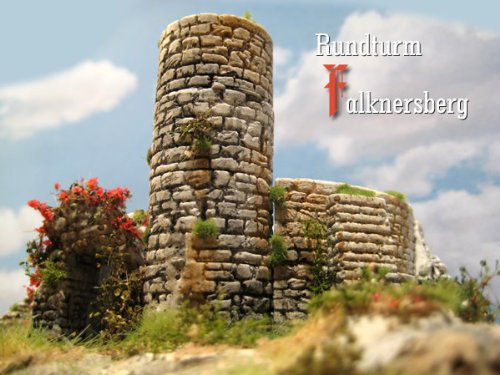 menta-modellbau Rundturm Falknersberg, Bausatz, Spur N/Z