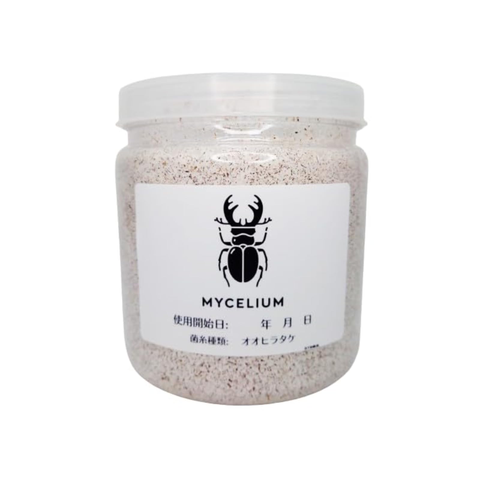 Amazon | MYCELIUM 菌糸ビン1400cc オオヒラタケ菌 ホワイト 二次発菌