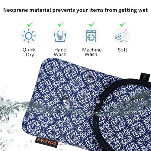 Image of Neoprene Phone Sleeve Pouch Case Bag for Men Women w /Crossbody Strap /Neck Lanyard for iPhone 17 /16 /15 /14 Pro Max, Samsung S25,Pixel 10