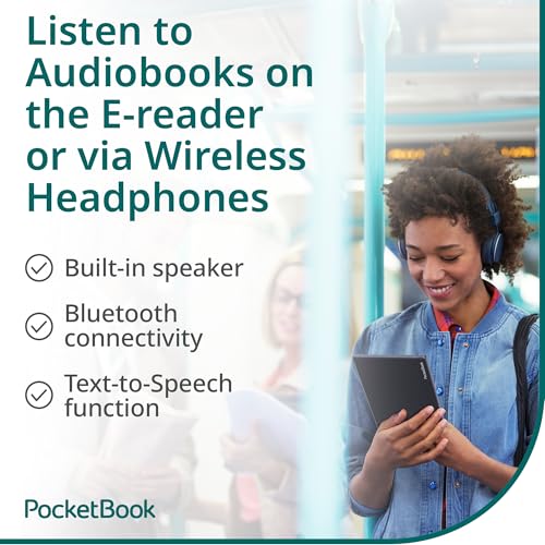 PocketBook InkPad Color 3 E-Book Reader - Enhanced 7.8'' Color E-Paper E-Ink Screen - Eye-Friendly E-Reader for Comics - SMARTlight - Audiobooks & Text-to-Speech - Bluetooth® & Built-in Speaker