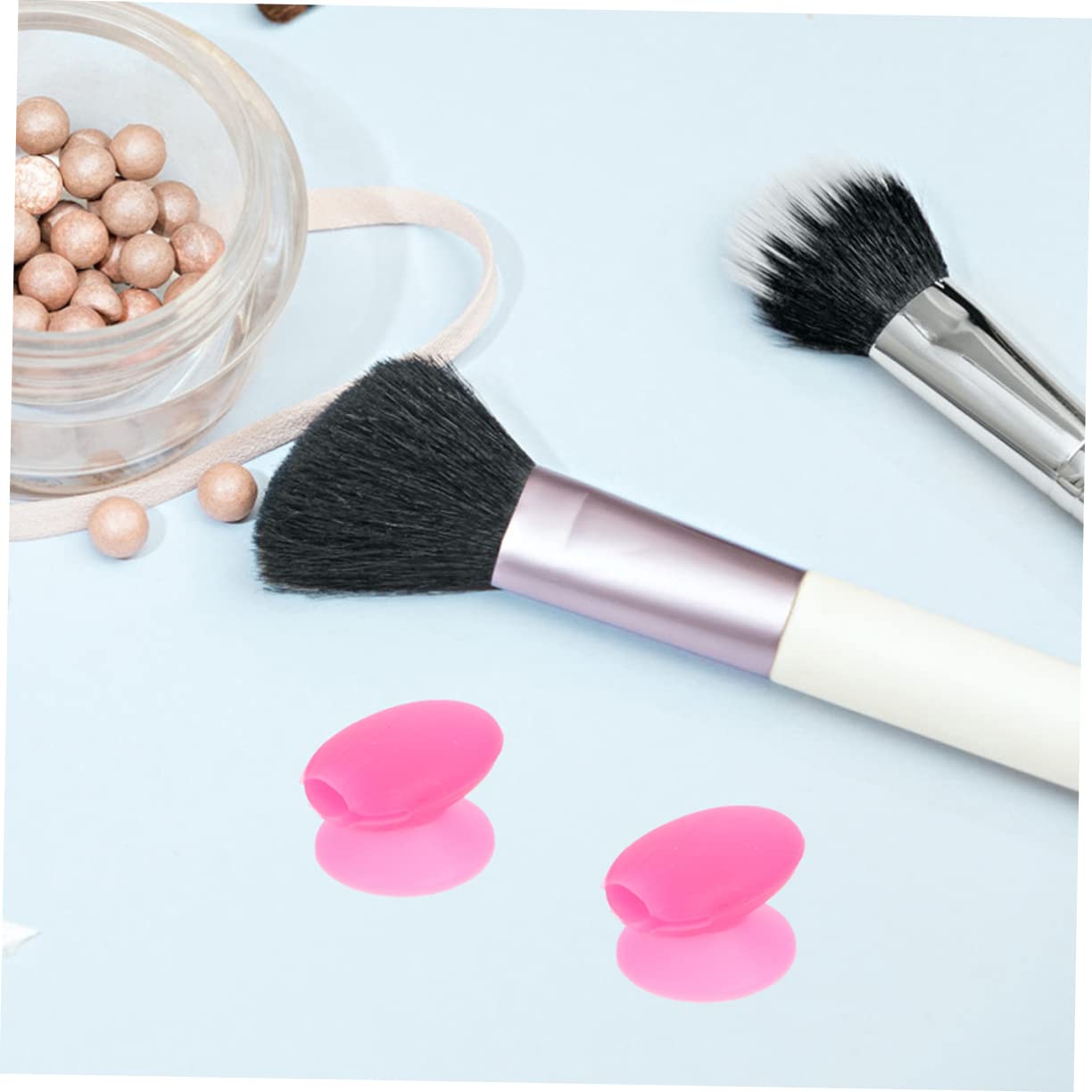 minkissy 12pcs Makeup Brushes Protective Covers Lip Brush Set Lipstick Brush Holder Silicone Brush c