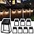 GIGALUMI Solar Wall Lights Outdoor, Dusk to Dawn 8 Pack Solar Fence Lights Warm White, Patio Decor for Garden Post Patio Porch Backyard (No Motion Detection)