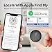 Undetectable GPS Tracker for Vehicles - Real-Time Tracking, No Monthly Fee/No SIM Card, Works with iOS Find My | Mini Hidden Magnetic GPS Locator, Ultra-Slim, IP68 Waterproof, 12-Month Working Time