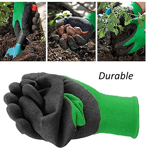 GAVOROHANS 3 Paar Gartenhandschuhe überlegene Griff-Arbeitshandschuhe langlebig bequem atmungsaktiv Mehrzweck für Gartenbau, Logistik, Lagerung, Landschaft