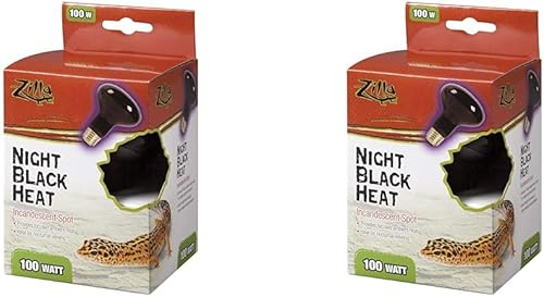 Zilla Bombillas incandescentes color negro nocturno, 100 vatios (paquete de 2)
