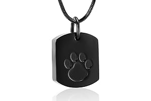 Cherished Keepsake: Pet Cremation Jewelry with Paw Print