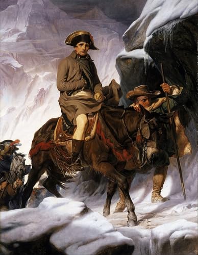 Impression sur toile Napoléon Paul Delaroche affiche d'art moderne pour décoration