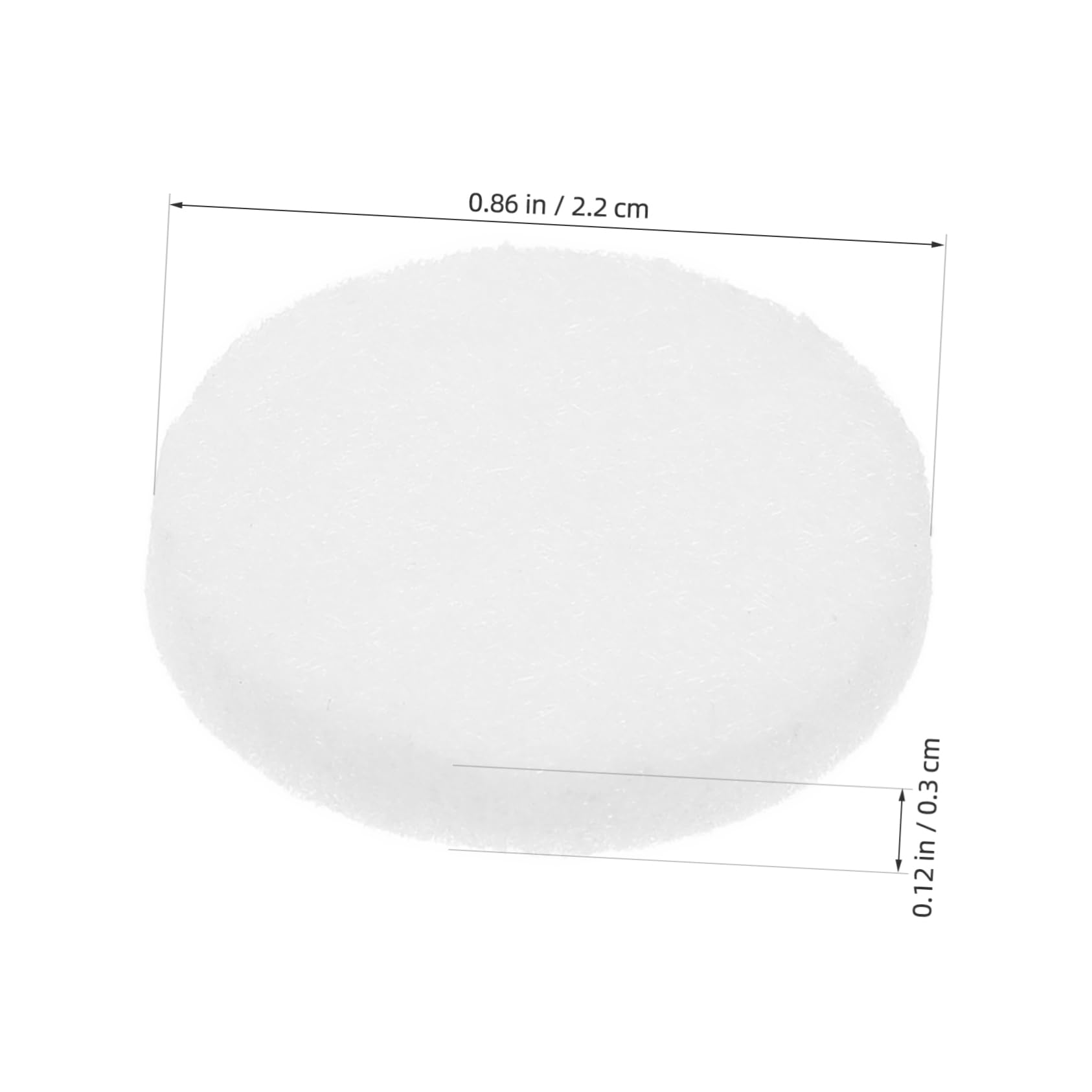 50 Almohadillas de Algodón para Collar Difusor, Recambio para Colgantes Aromáticos, Alta Absorción y Evaporación de Fragancia