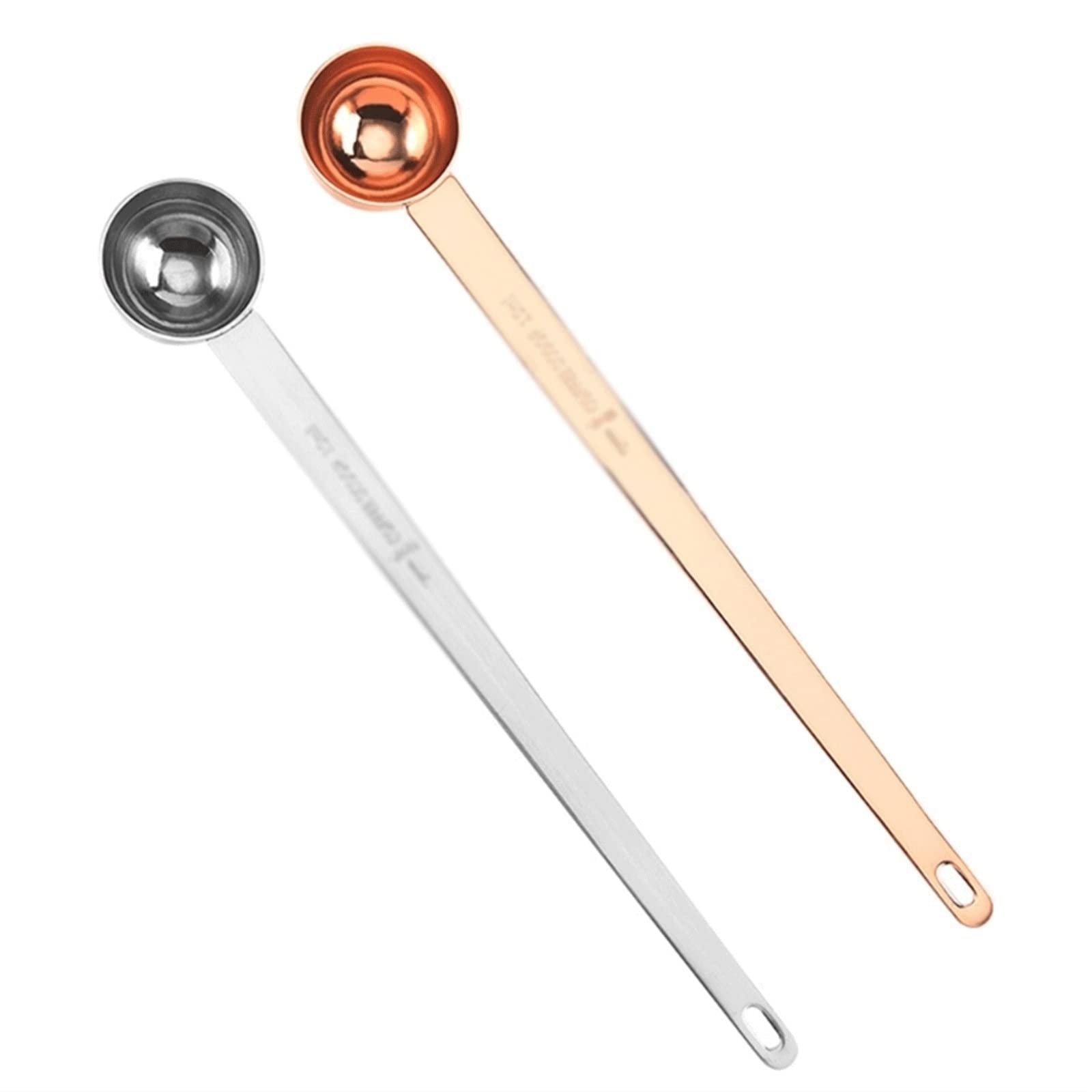 Cuchara de Cocina con Mango Largo cfsz, Cuchara medidora de Cocina de 15ml, Taza medidora Superior de Leche en Polvo for Hornear, cucharilla de Acero Inoxidable