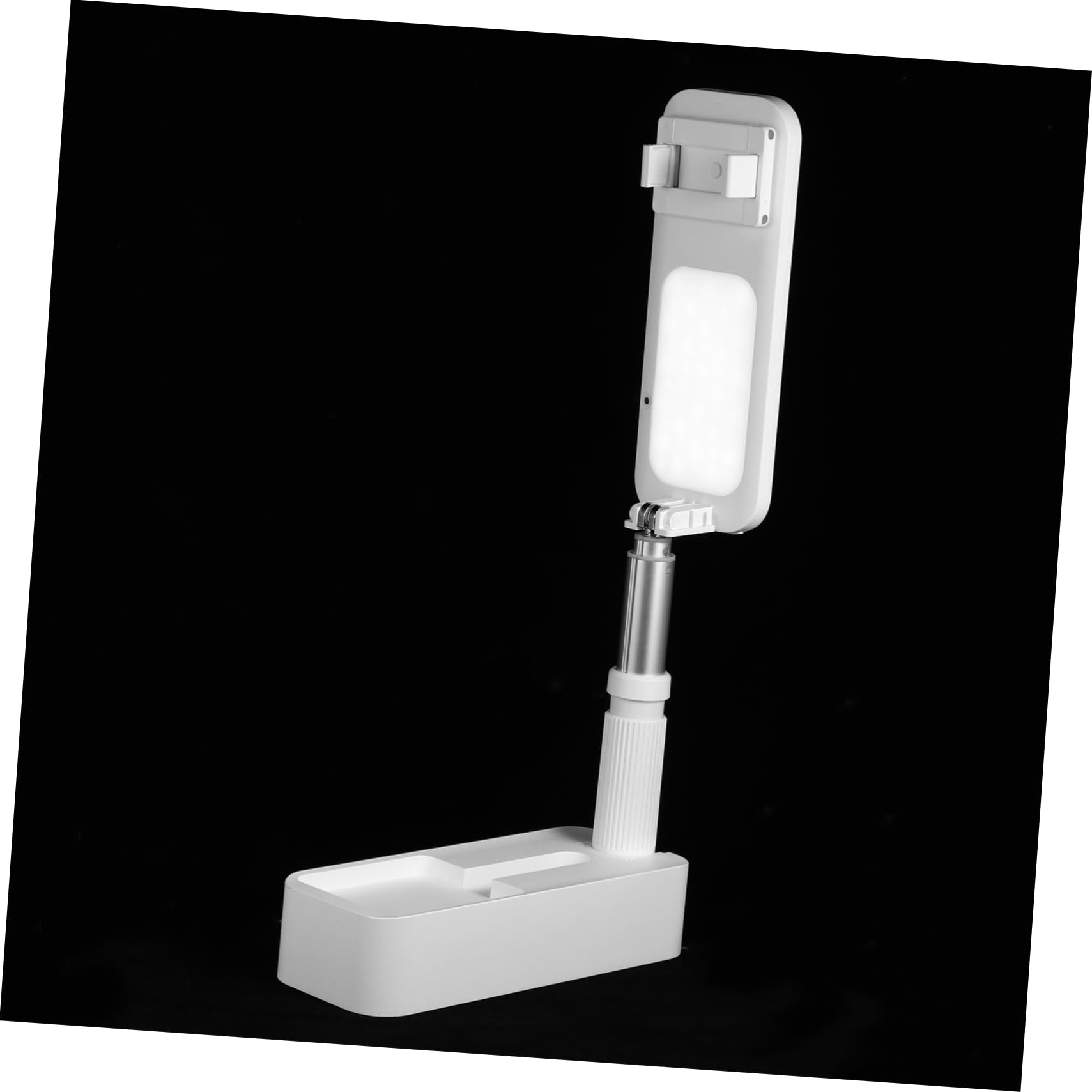 Homoyoyo Bright Led Ring Light Phone Holder Retractable Phone Stand Selfie Camera Bracket for Live