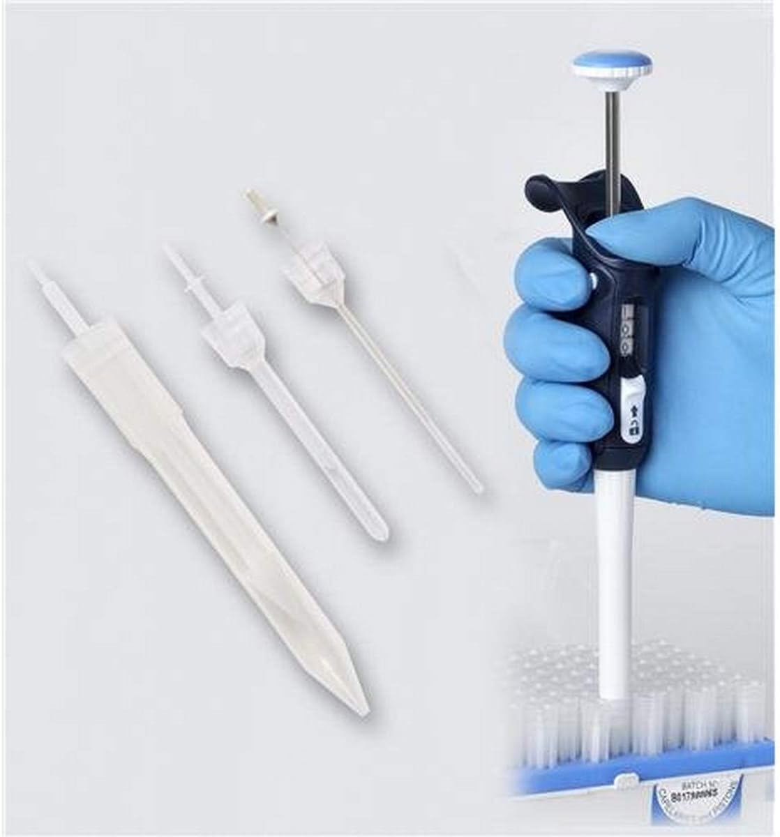 Gilson Microman CP100ST Model Polypropylene Sterile Tipacks Capillary Piston Pipette for M100 Microman Model, 10-100µl Volume Range (Pack of 192)