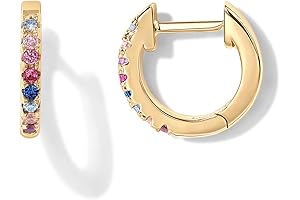 Maison Miru Cubic Zirconia Flatback Earrings