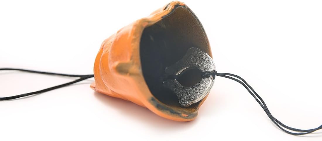 Cute Cat Japanese Traditional Lucky Small Wind Chimes for Outside, Iwachu Cast Iron Bless Temple Wind Bell Memorial and Sympathy Wind Chimes Indoor Garden Bell, Patio, Balcony Orange - Image 5