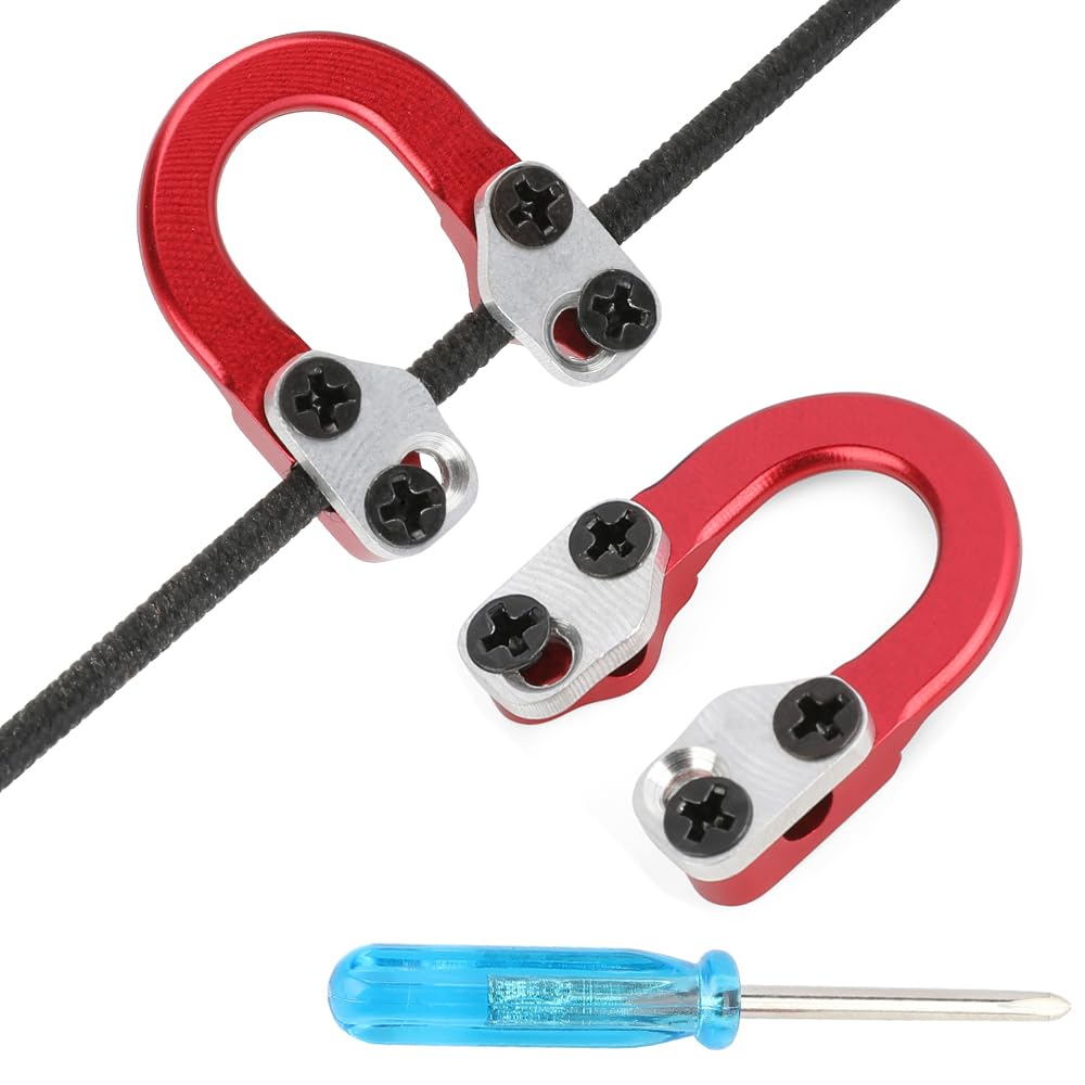 wolfman 2pcs Archery Compound Bow D Loop Metal D Ring Hunting Shooting Target Accessories Release With Screwdriver Hunting Accessories Assist Applicable To Any Spreader