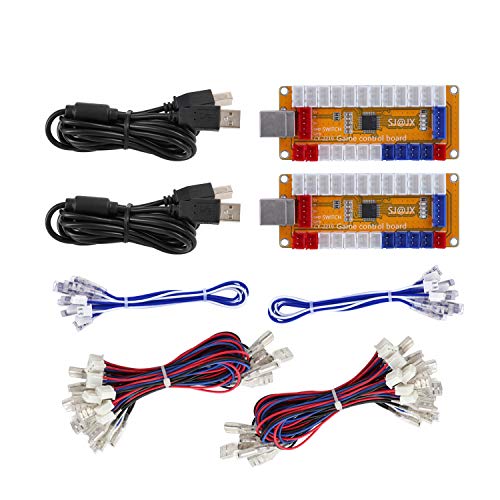 La Mejor review de Retropié raspberry pi para comprar hoy. 22 SJ@JX Arcade Game Codificador USB Zero Delay 2 Reproductores Gamepad LED Botón Joystick driver para Nintendo Switch PC PS3 Retropie Raspberry Pi MAME