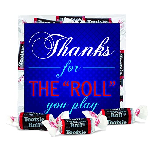 Thanks For The \"Roll\" You Play Tootsie Roll Appreciation Treat Packs for Employee & Staff Appreciation Gifts (6)