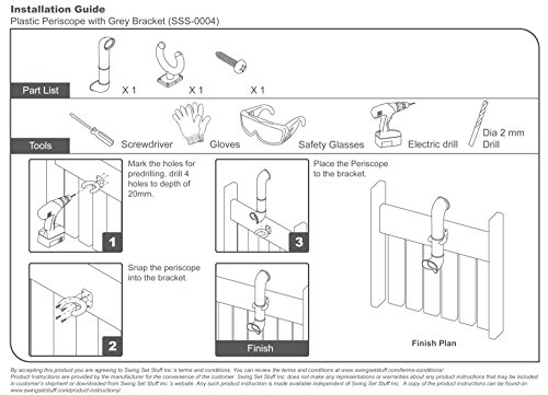 Swing Set Stuff Deluxe Accessories Kit SSS Logo Sticker Playground, Red - Thumbnail 6