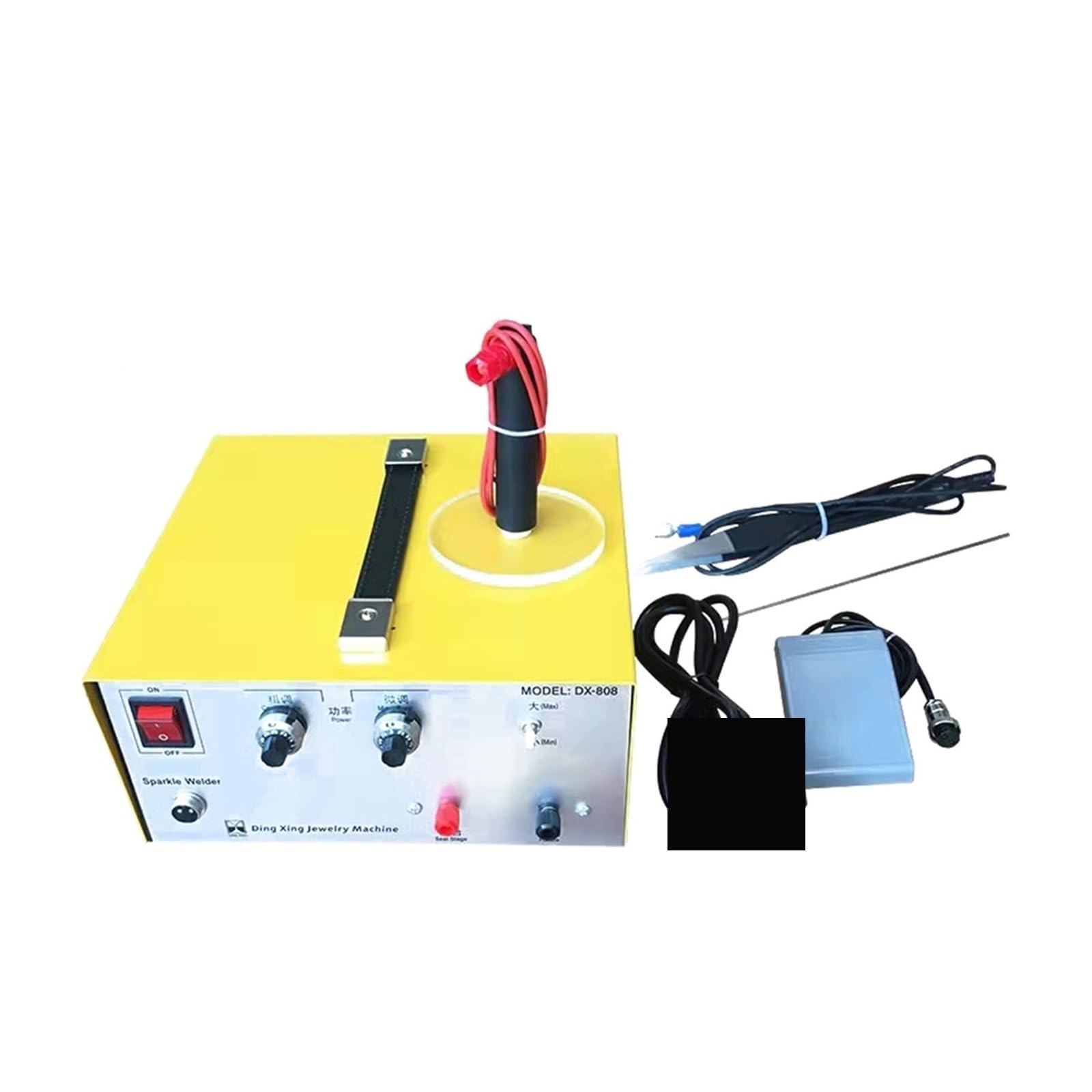 DX-808 Pulse Spot Welder Gold Silver Platinum Etc. Maszyna do spawania biżuterii + Ręczne uchwyty punktowego Do użytku DIY