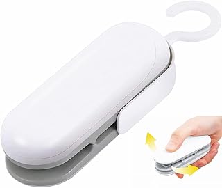 Mini Scelleur, Thermo Soudeuse Sacs Machine à Sceller Portable 2 en 1 Machine à Sceller à Main pour Sacs en Plastique, Stockage Alimentaire et Sacs de Céréales Scelleuse (Gris)