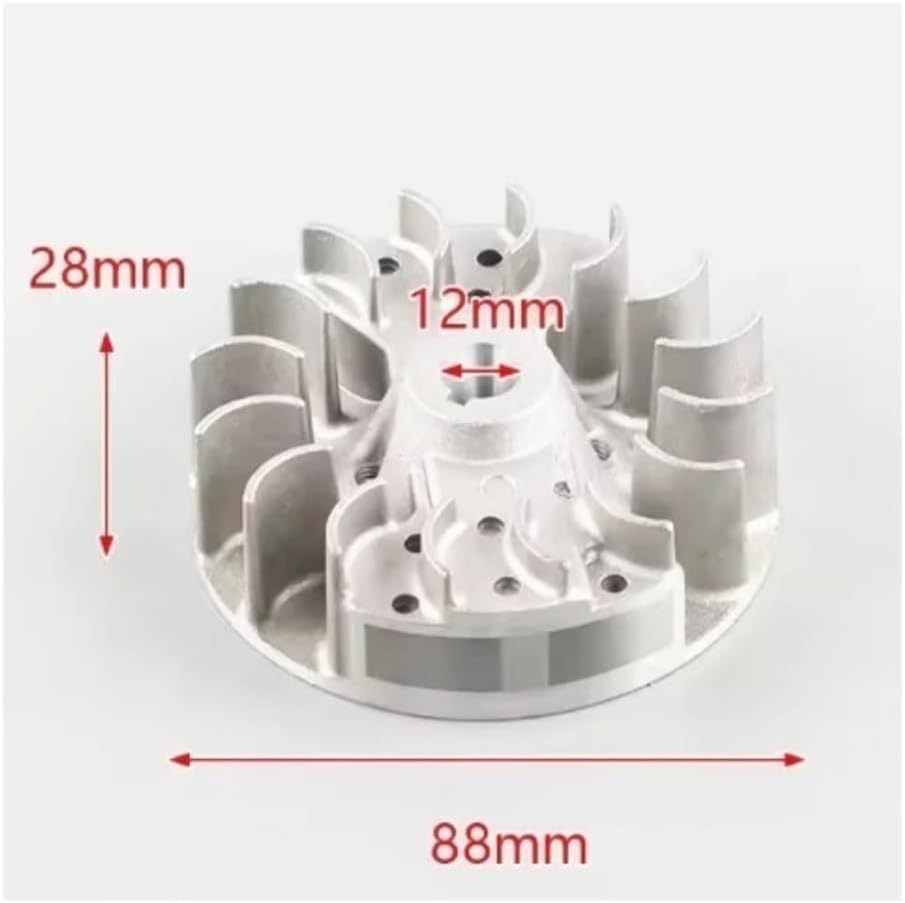 Flywheel Fit for BC260 CG260 G26 26CC 1E32F 1E34F Engines Lawnmowers Hedge Trimmers Tea Harvesting Machines
