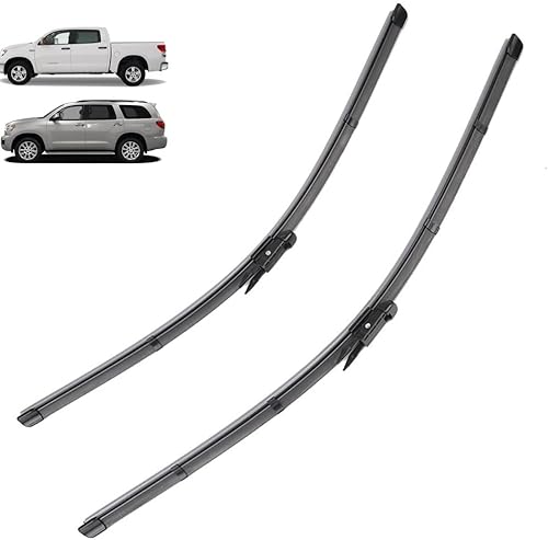 Windshield Windscreen Window Car Rain Brushes Car Wiper Front Wiper Blades Compatible with Toyota Tundra Sequoia 2007-2020 26"+23"