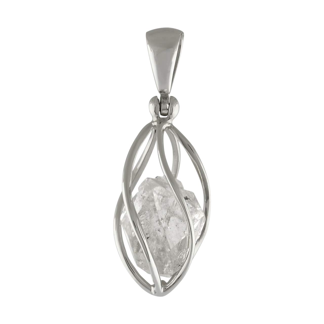 Starborn Cap Set Anhänger aus natürlichem Kristall in Sterlingsilber