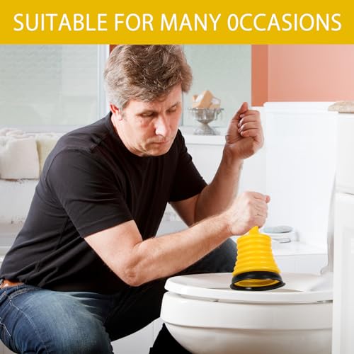 Saugglocke Klein Pömpel Abfluss 18cm Pümpel Saugglocke Plunger Sink Maximale Saugkraft Saugglocke Unverzichtbare Haushaltsgeräte für Bad Küche Dusche Toilette in Notsituationen Badewanne