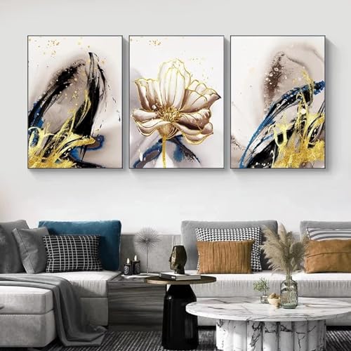 Images décoratives de fleurs abstraites KEBIA décoration d'intérieur moderne 80x110cm