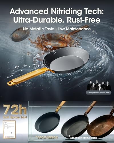Image of 8 Inch Pre-Seasoned Carbon Steel Skillet Small Pan