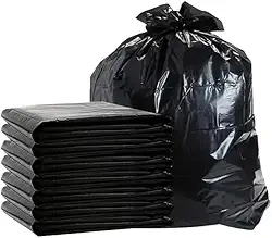 Saco de lixo15 litros / 30 litros / 50 litros reforçado preto com medidas oficiais ABNT - Embagem com 100 unidades cada. (50 Litros 63x80cm)