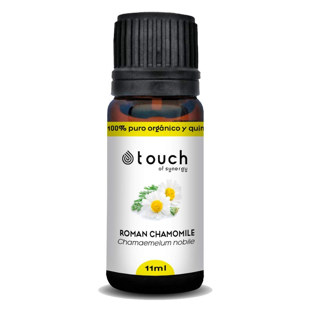 Aceite Esencial de Manzanilla Romana 11ml | 100% Puro, Orgánico y Quimiotipado | Chamaemelum nobile | Grado Terapéutico para Aromaterapia, Piel, Estrés