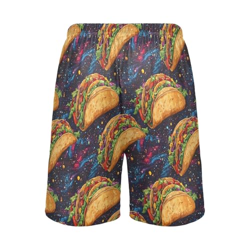 Universe Taco Men's Sleep Shorts Pajama Pants with Side Pockets Elastic Waistband Drawstring S2