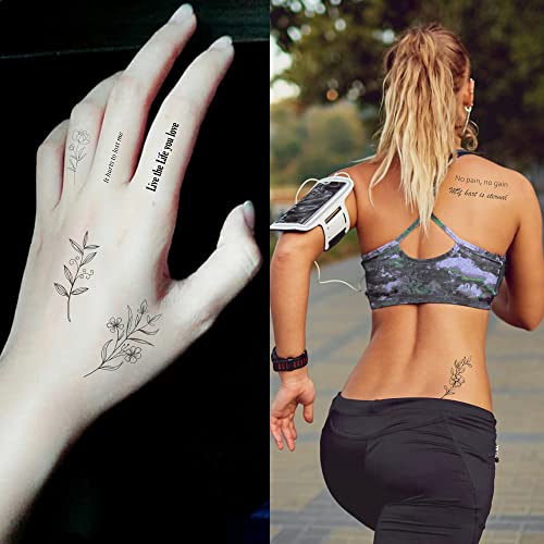 SUGERU® 54 Fogli Tatuaggi Temporanei Realistici