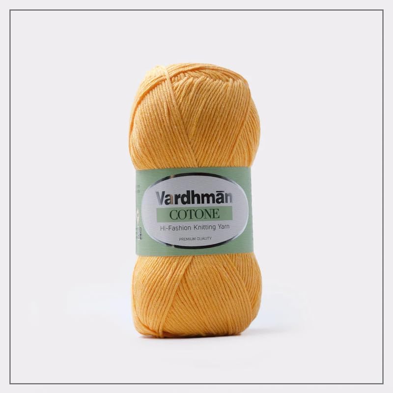 JEFFY Vardhman Cotone Hi- Fashion Premium Yarn Hand Knitting Yarn Wool I Crochet Hook Needle Thread (200 gm/1ball 100 Gram Each) Peach Shade no-23